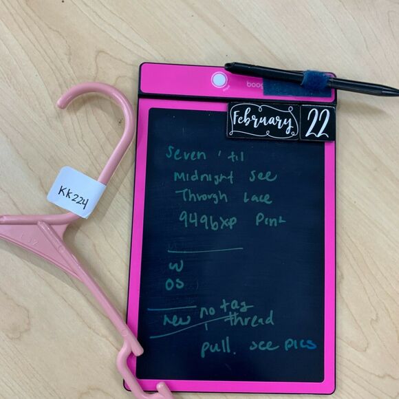 Seven 'Til Midnight Teddy Women's One Size See Through Pink Black Lace Chemise - Picture 10 of 11